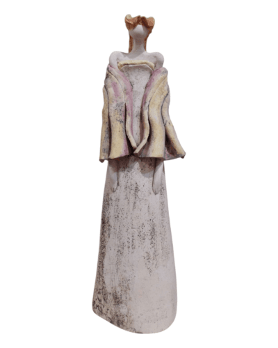 Woman with Lavender gown and shawl