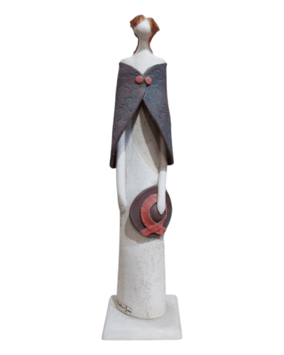 The Gentle Drapery - Refined Ceramic Woman  Figurine