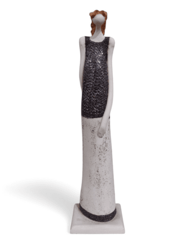 Evening Grace - Elegant Ceramic Woman Sculpture
