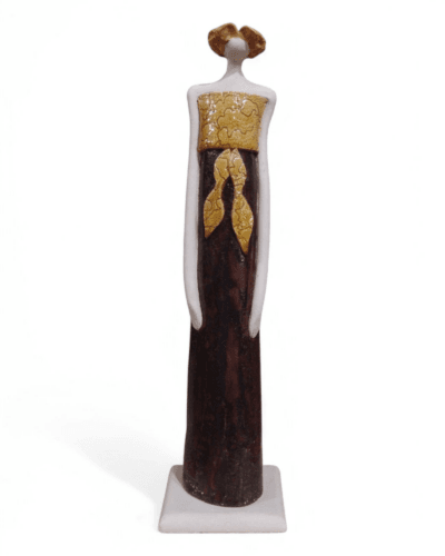 Glamour Evening - Handcrafted Ceramic Woman Figurine