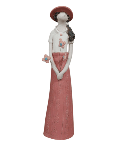 'The Blooming Lady' Artistic Ceramic Woman Figurine