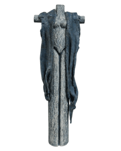 'Veiled Form' Artistic Ceramic Female Body Sculpture