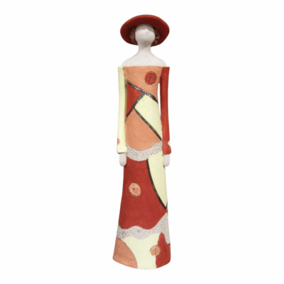 'Colorful Muse' Ceramic Fashion Lady