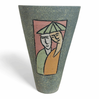 'Silent Togetherness' Artistic Ceramic Vase