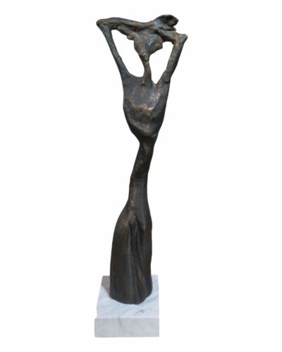 Where Silence Takes Form - Bronze Female Figure Sculpture