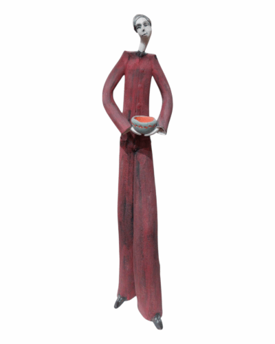 The Bearer of Offering - Artistic Ceramic Male Figure Sculpture