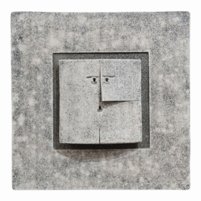 Subtle Presence - Abstract Ceramic Face Wall Artwork