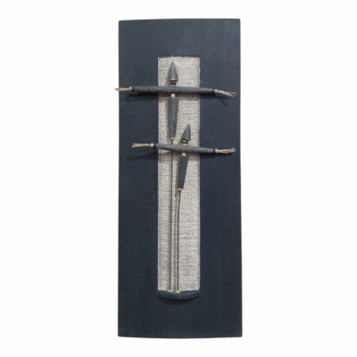 Midnight scarecrows - Black ceramic wall Art