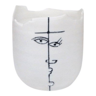 'Luminous Moments' Elegant Porcelain Candle Cup