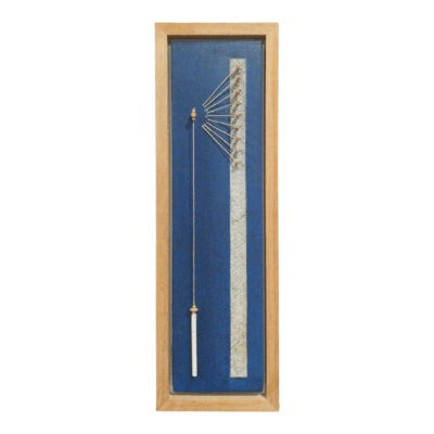 Ceramic wall art with wooden frame - Musical Form