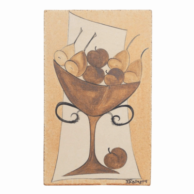 Decorative Ceramic Wall Art - Harvest cup