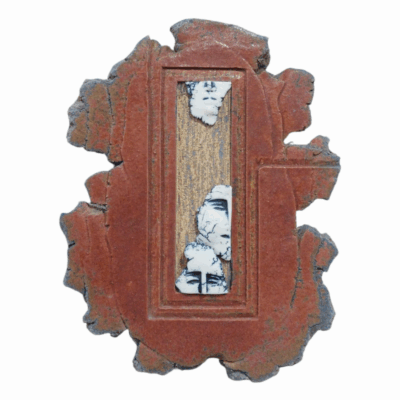 Faces through the window - Handmade Ceramic wall art