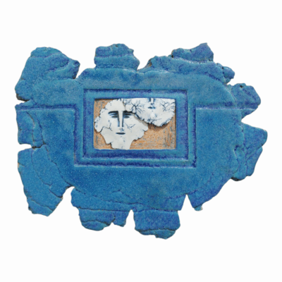 Framed in Silence - Modern Ceramic wall Sculpture