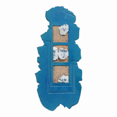Whispers through the windows - Modern ceramic wall Sculpture