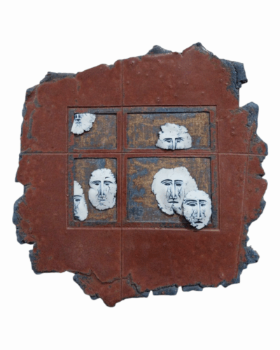 Silent Watchers - Contemporary Porcelain&Ceramic Wall Art