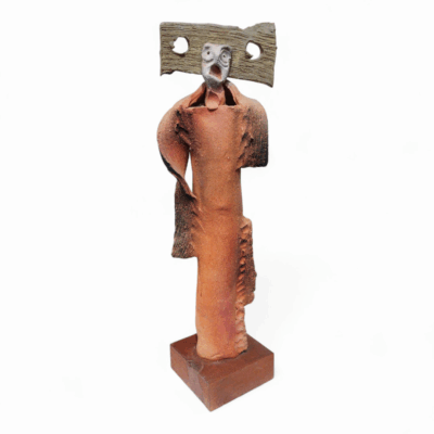 The Watcher - Expressive abstract Ceramic Sculpture