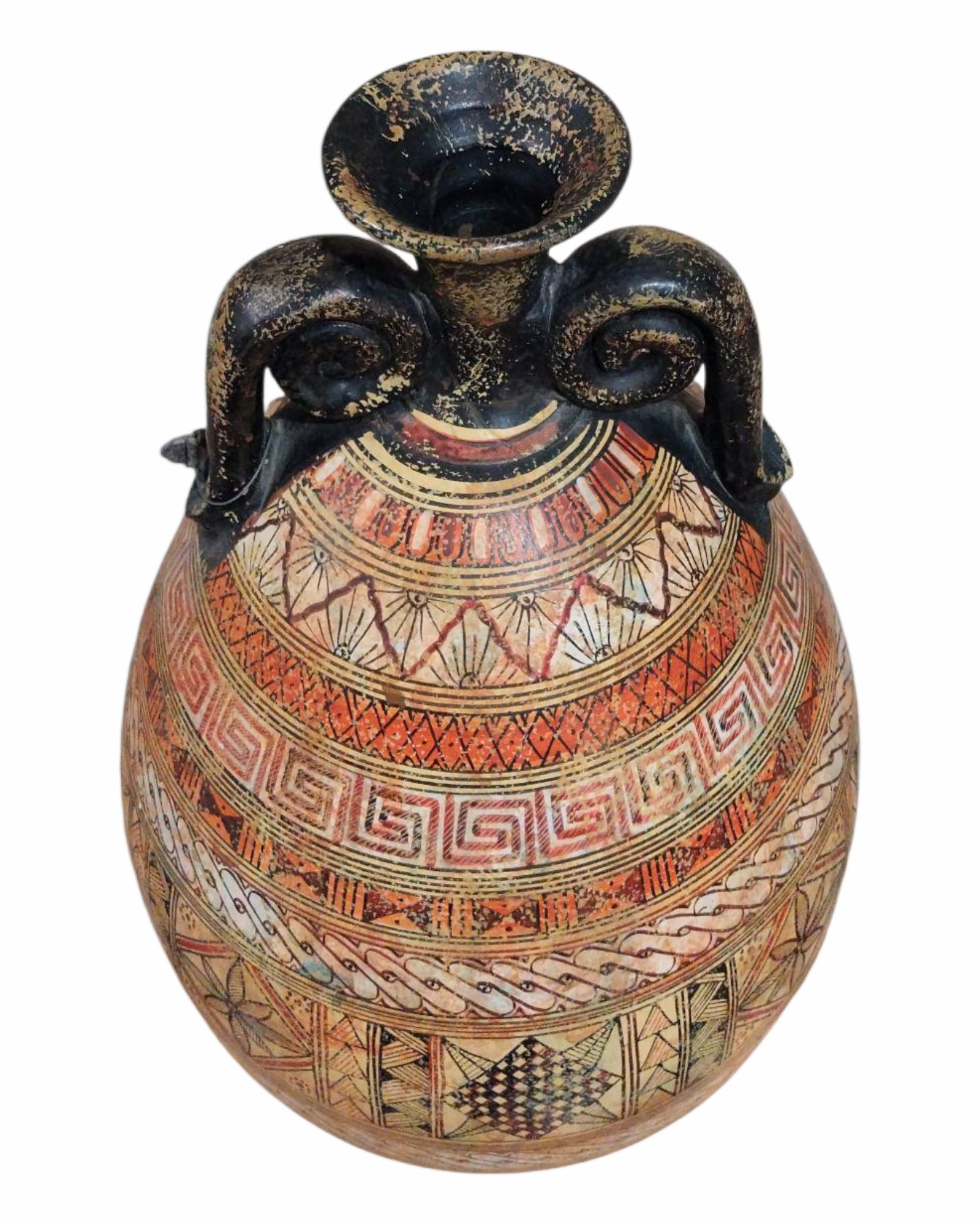 Melodies in Motion - Greek Mythology Inspired Geometric ceramic vase - Image 4
