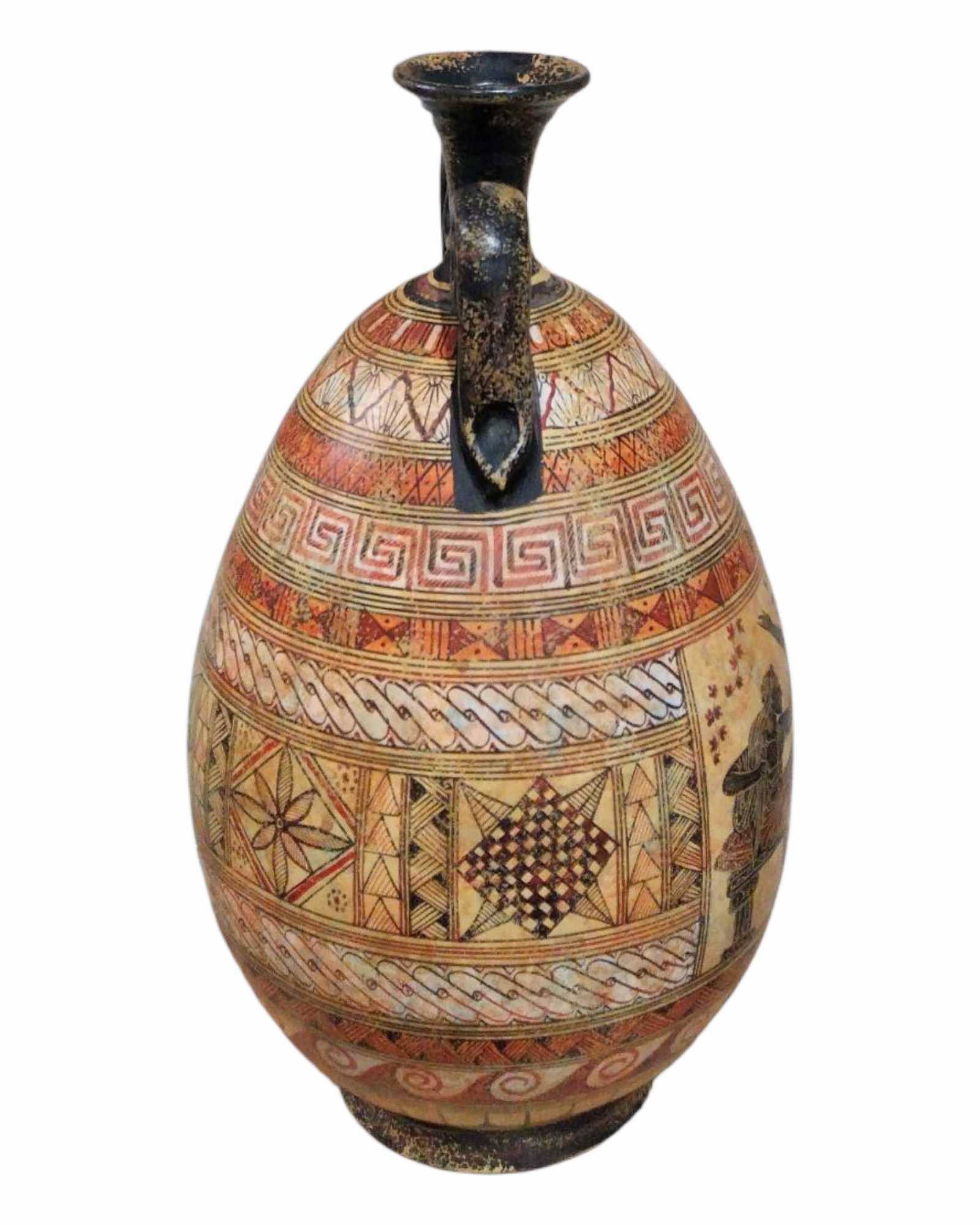 Melodies in Motion - Greek Mythology Inspired Geometric ceramic vase - Image 3