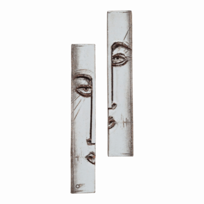 'The Faces Of Narcissus' Ceramic Wall Art Set