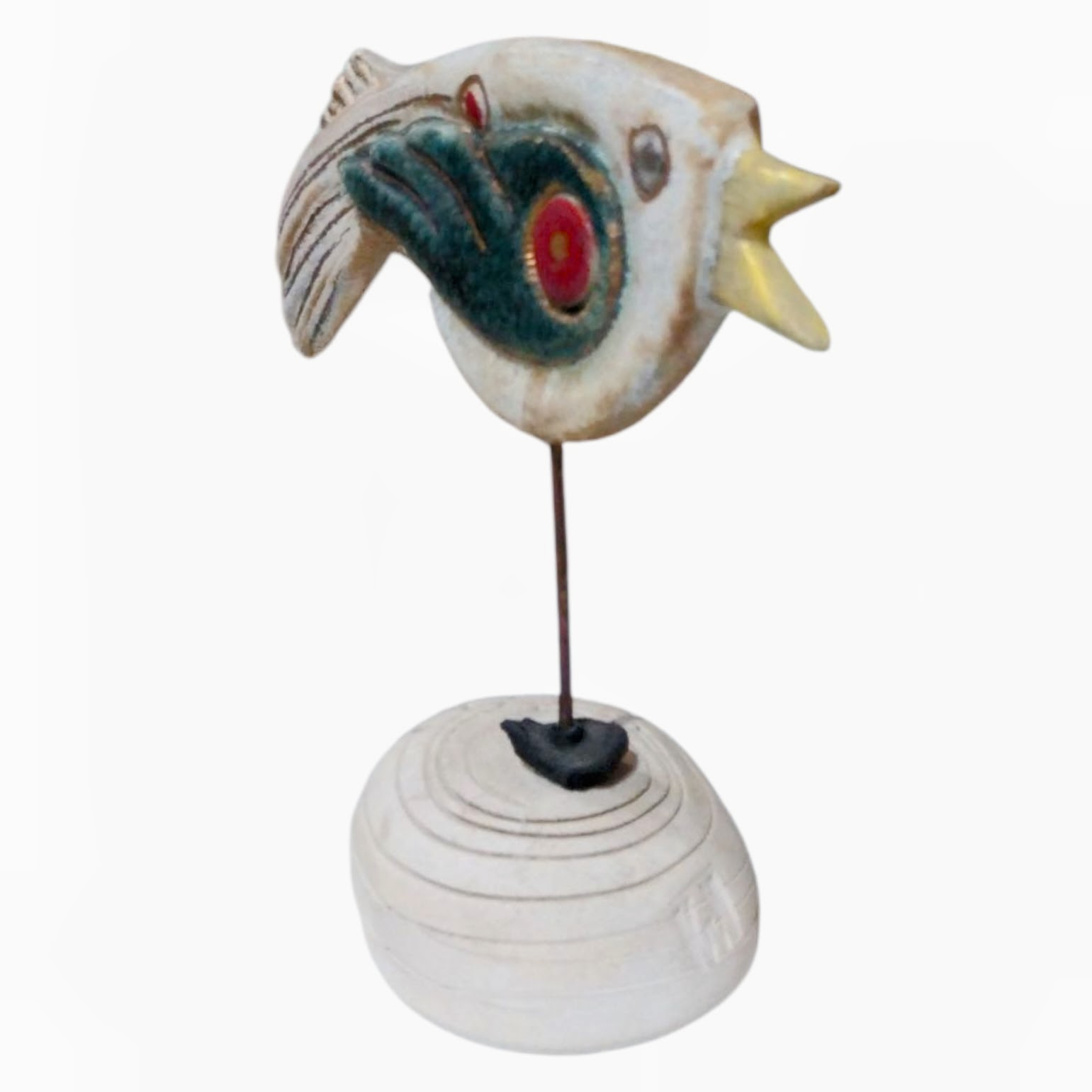 Wings of Earth - Artisan Ceramic Bird Sculpture - Image 2