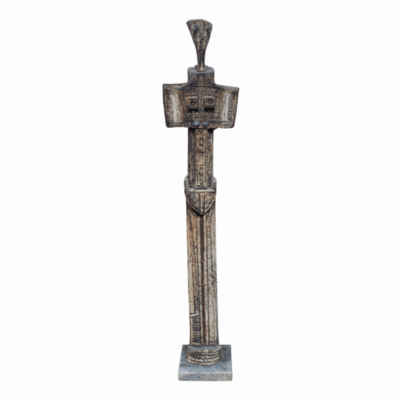 Silent Watcher - Handmade Abstract Ceramic Totem Sculpture