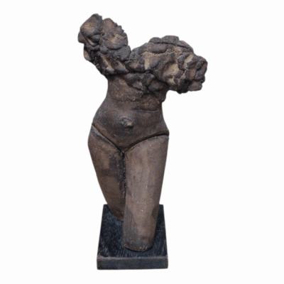 Sculptural Ceramic Female Form in Earth Tones
