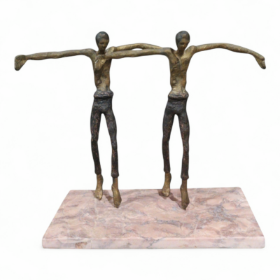 Zorbas Dance - Bronze Dancer Figures on Marble Base (Set of 2)