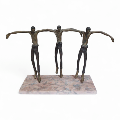 Zorbas Dance - Bronze Dancer Figures on Marble Base (Set of 3)