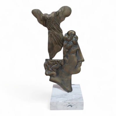 Alexander the Great - Bronze Sculpture on Marble Base