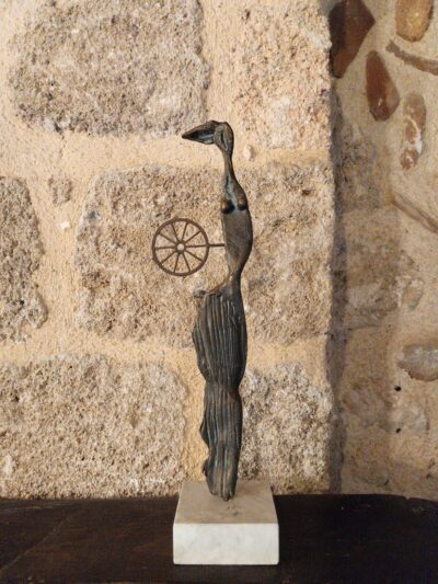 Contemporary Abstract Bronze Female Figure Sculpture