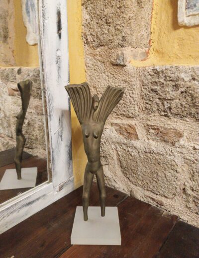 Rising Form - Abstract Bronze Figurative Sculpture