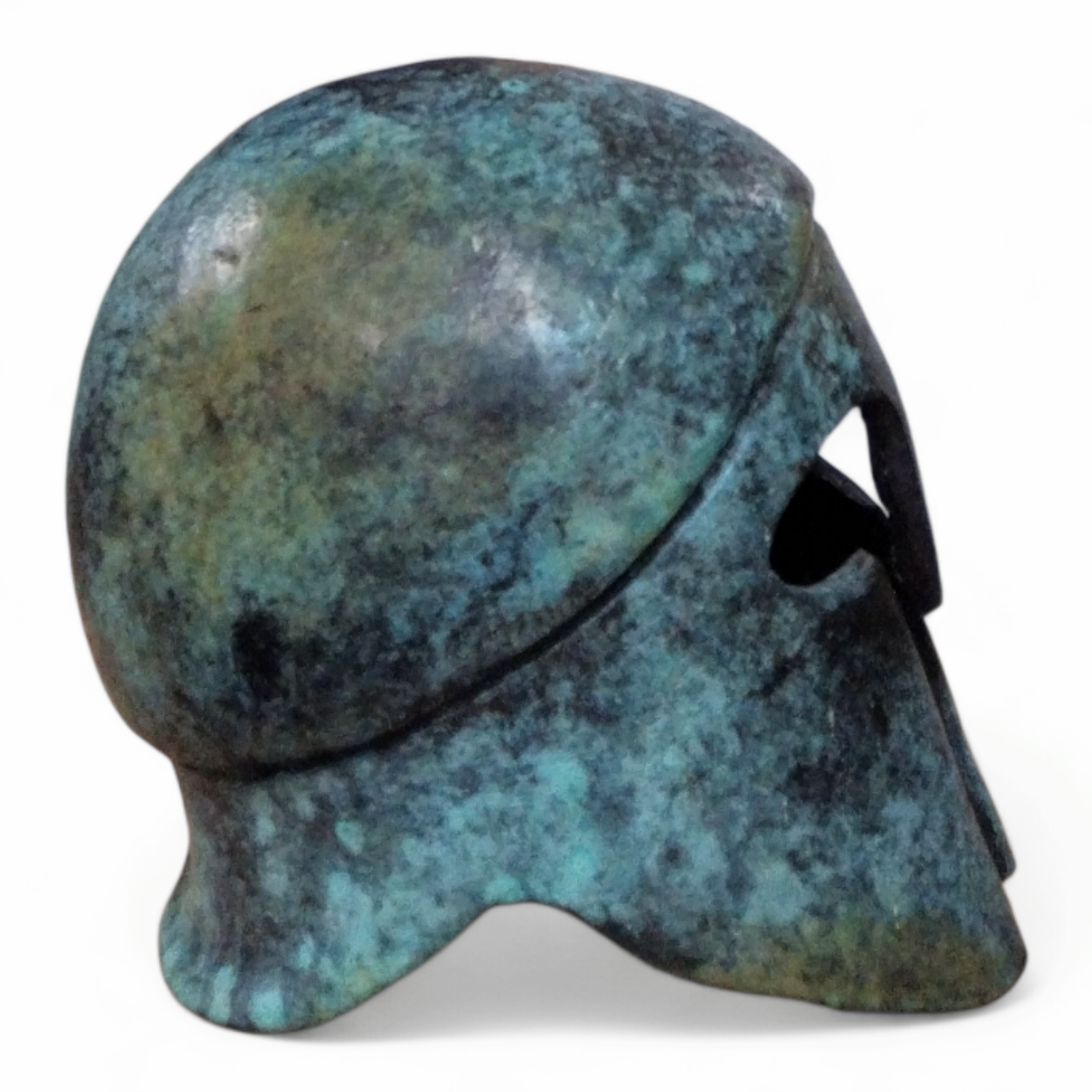 Spartan-Style Bronze Helmet - Ancient Greek Sculpture - Image 3