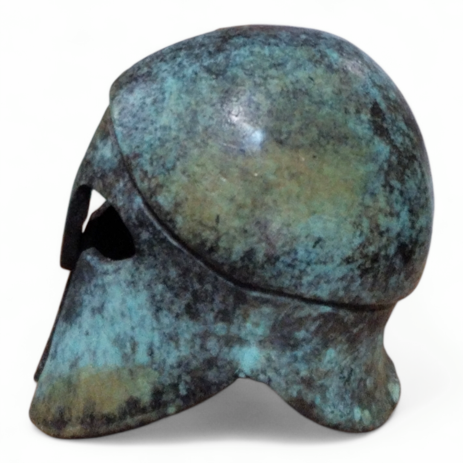 Spartan-Style Bronze Helmet - Ancient Greek Sculpture - Image 4