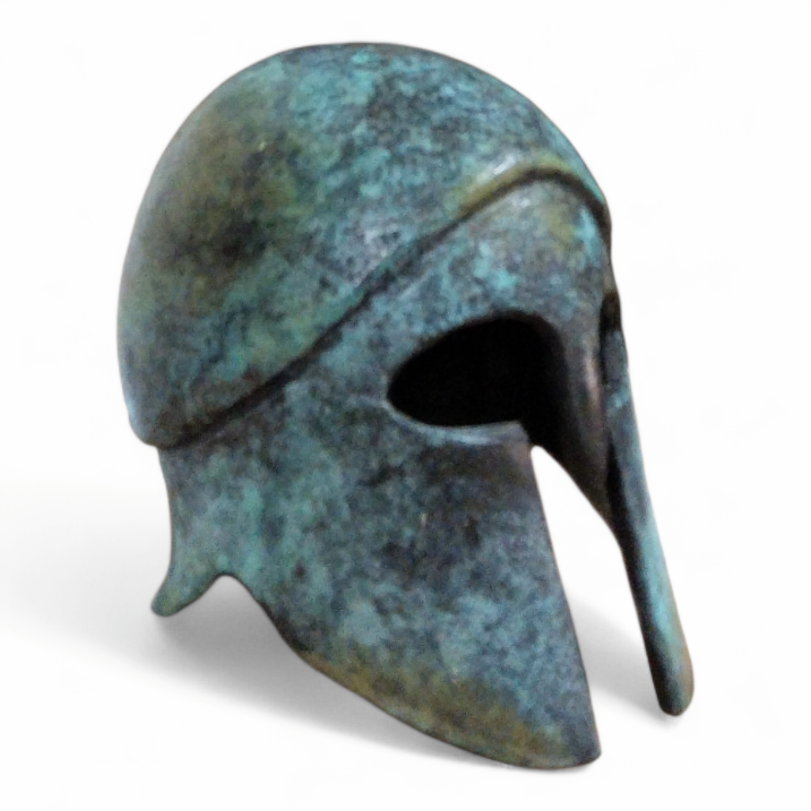 Spartan-Style Bronze Helmet - Ancient Greek Sculpture - Image 2