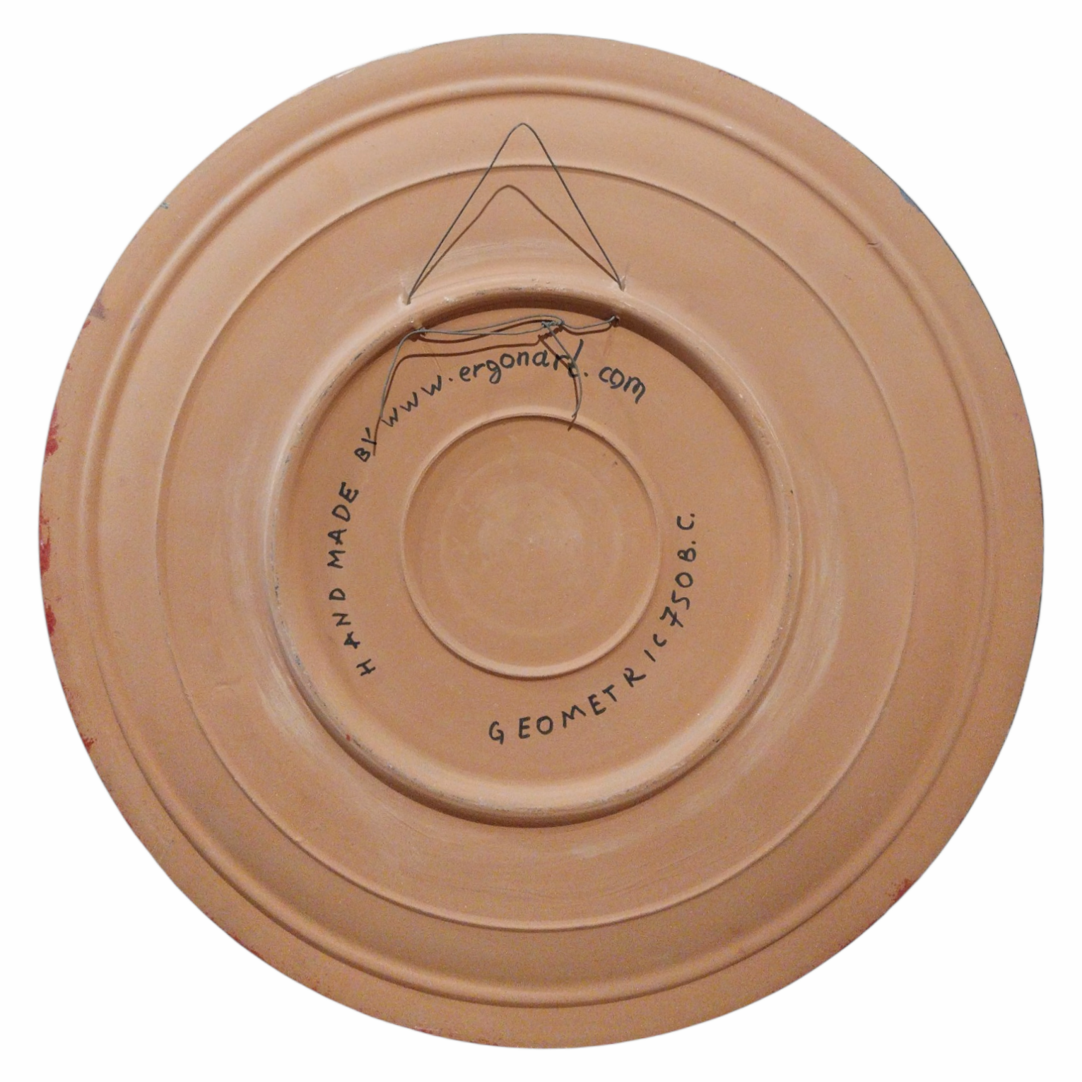 Greek Geometric Period Ceramic Plate - Procession of Horses Scene - Image 2