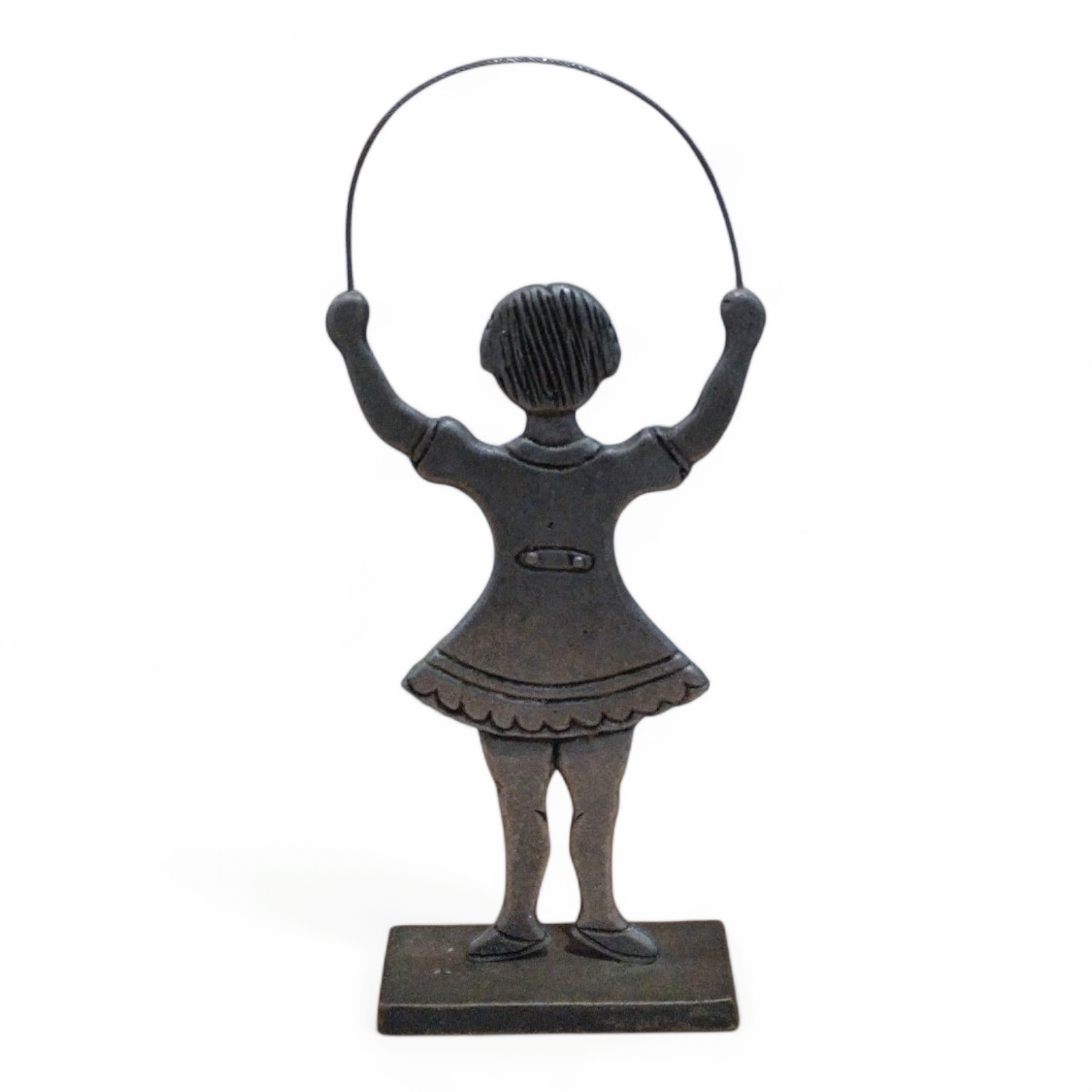 Skipping Girl - Aluminum Girl Figurine Sculpture - Image 3
