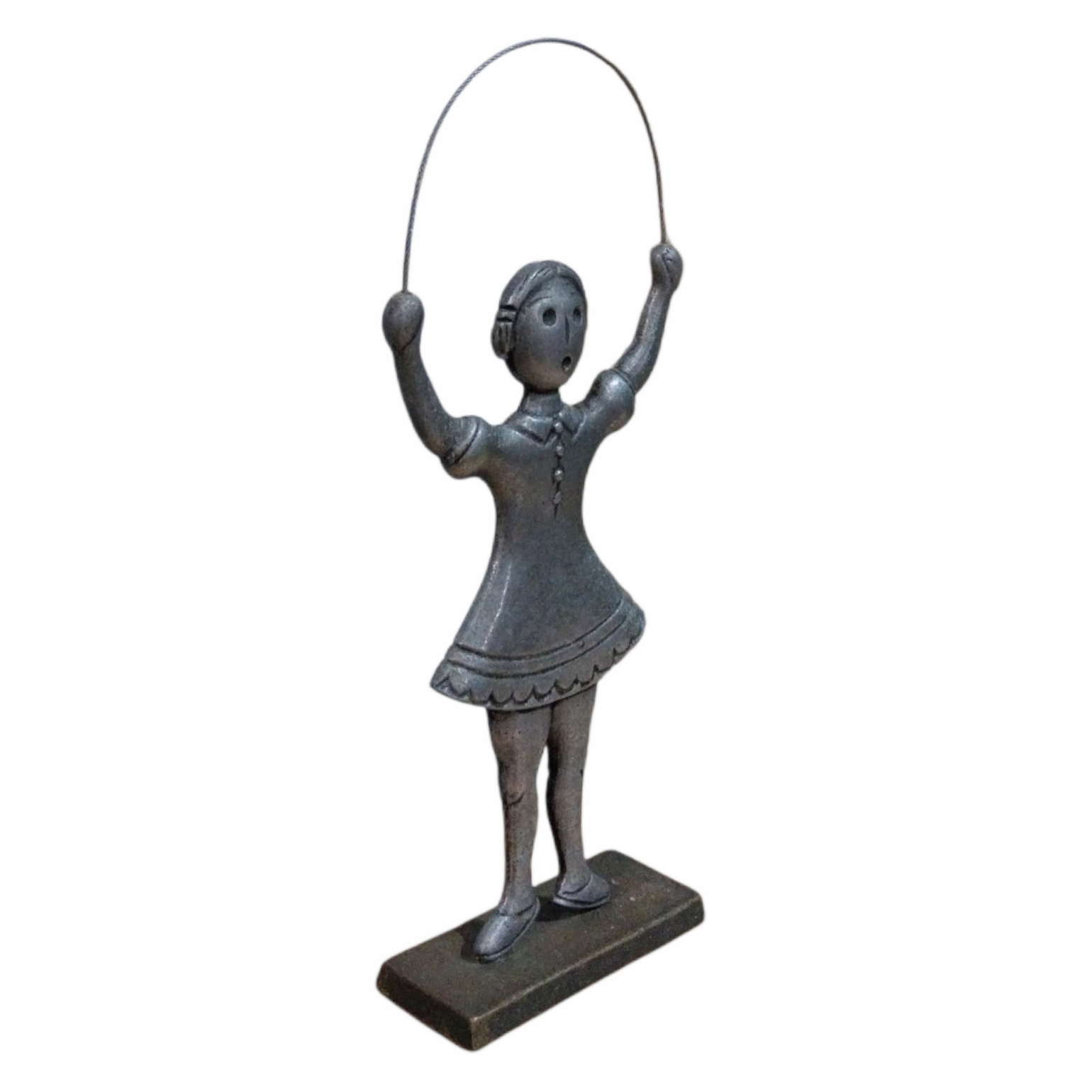 Skipping Girl - Aluminum Girl Figurine Sculpture - Image 2