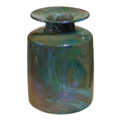 Emerald Lava - handmade Ceramic Vase - Studio Pottery